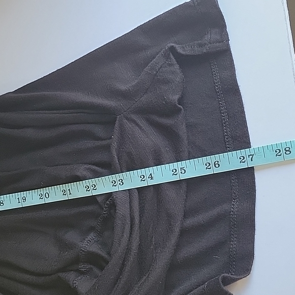 Anthropologie Akemi + Kin black sleeveless drape front blouse women's size small - Picture 13 of 13